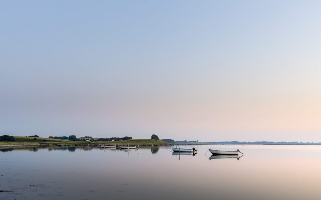 Dette billede illustrerer himmel og hav